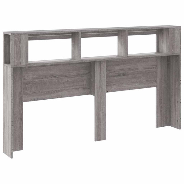 LED Kopfteil Grau Sonoma 180 cm