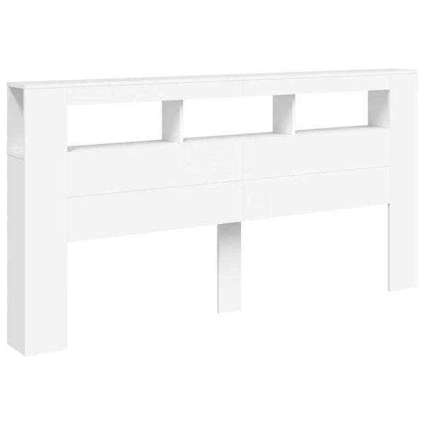 LED Kopfteil Weiß 200 cm
