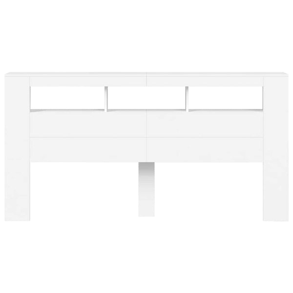 LED Kopfteil Weiß 200 cm