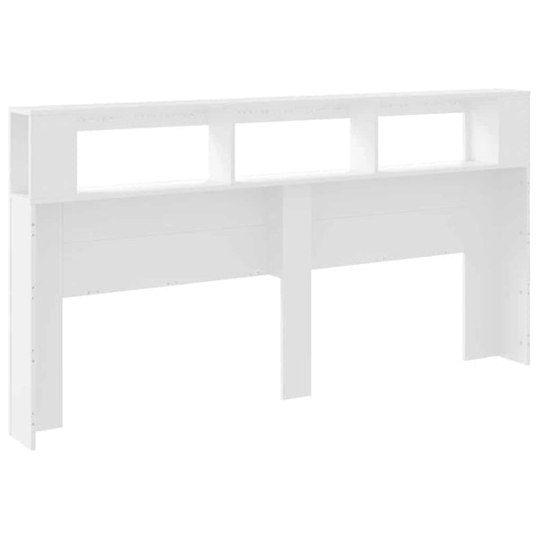 LED Kopfteil Weiß 200 cm