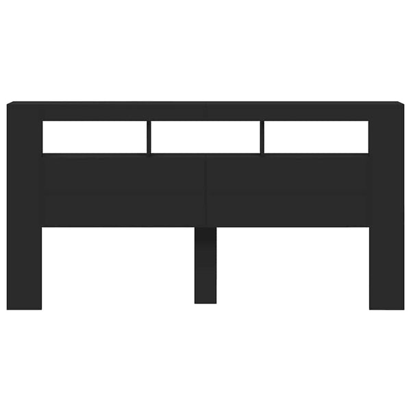 Schwarzes LED-Kopfteil 200 cm