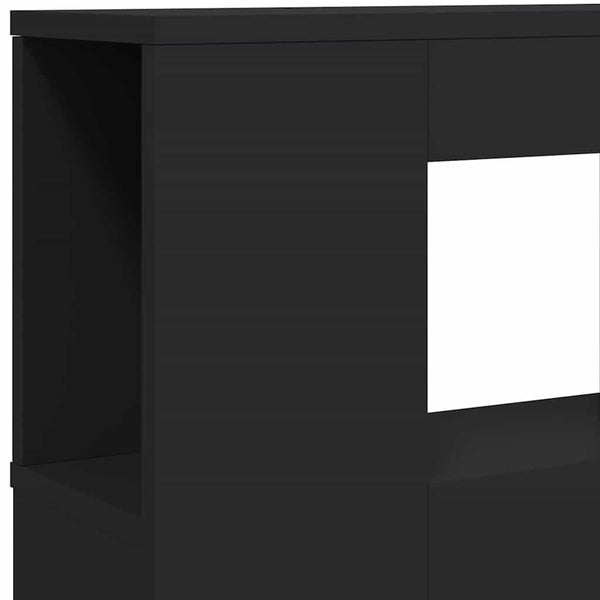 Schwarzes LED-Kopfteil 200 cm