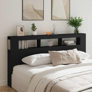 Schwarzes LED-Kopfteil 200 cm