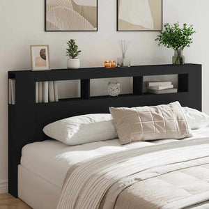 Schwarzes LED-Kopfteil 200 cm
