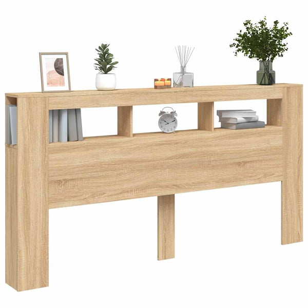 LED Kopfteil Sonoma Eiche 200 cm