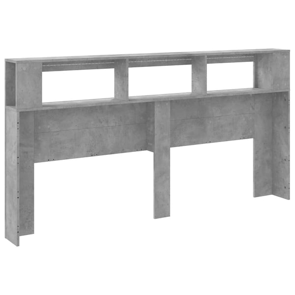LED Kopfteil Betongrau 200 cm