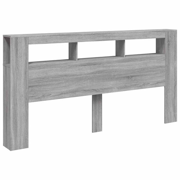 LED Kopfteil Grau Sonoma 200 cm