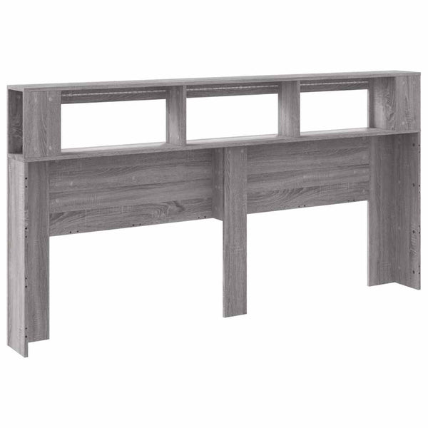 LED Kopfteil Grau Sonoma 200 cm