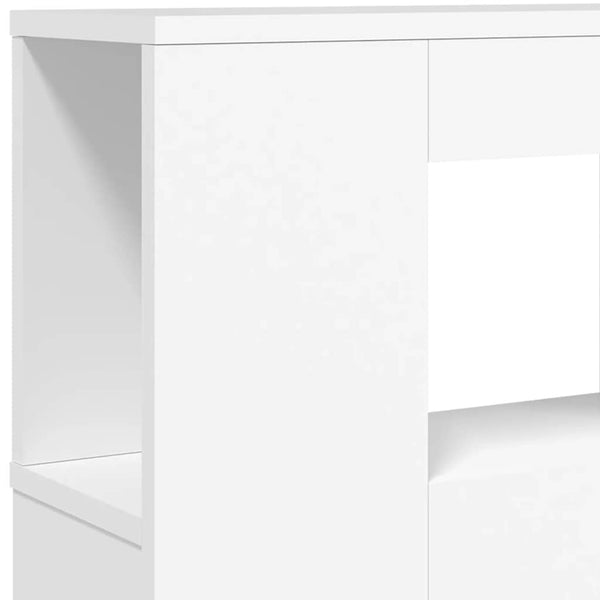 LED Kopfteil Weiß 220 cm
