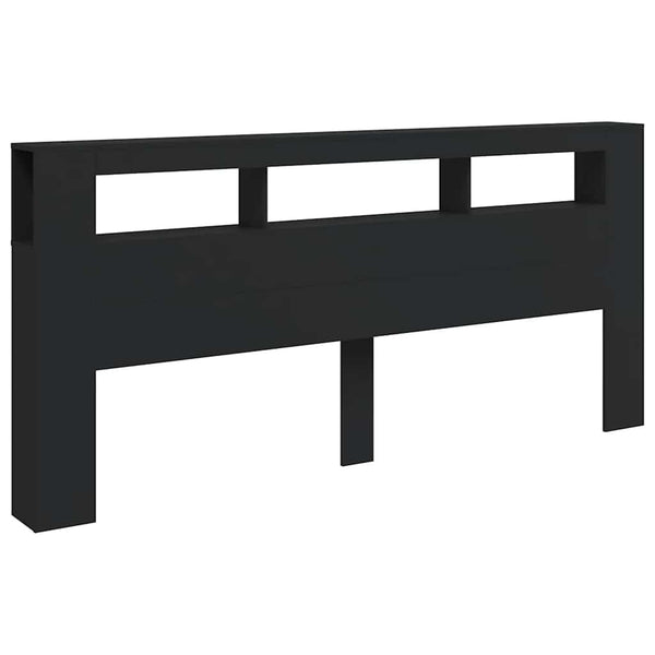 LED Kopfteil Schwarz 220 cm