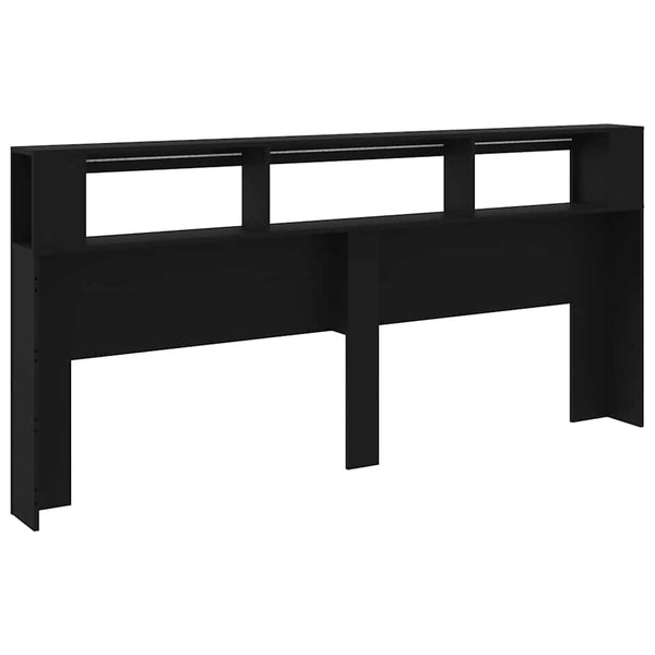 LED Kopfteil Schwarz 220 cm