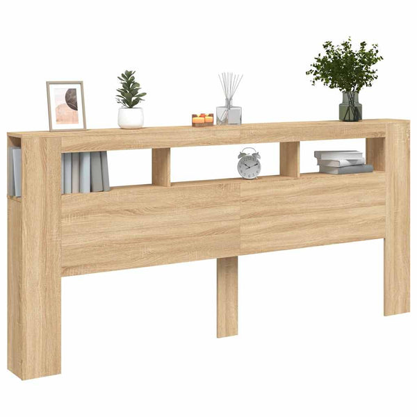 LED Kopfteil Sonoma Eiche 220 cm