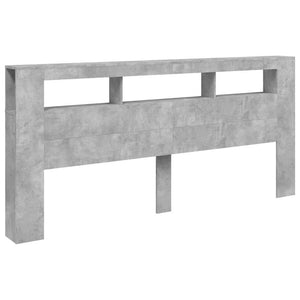 LED Kopfteil Betongrau 220 cm
