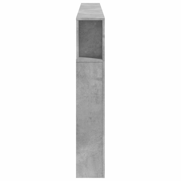 LED Kopfteil Betongrau 220 cm