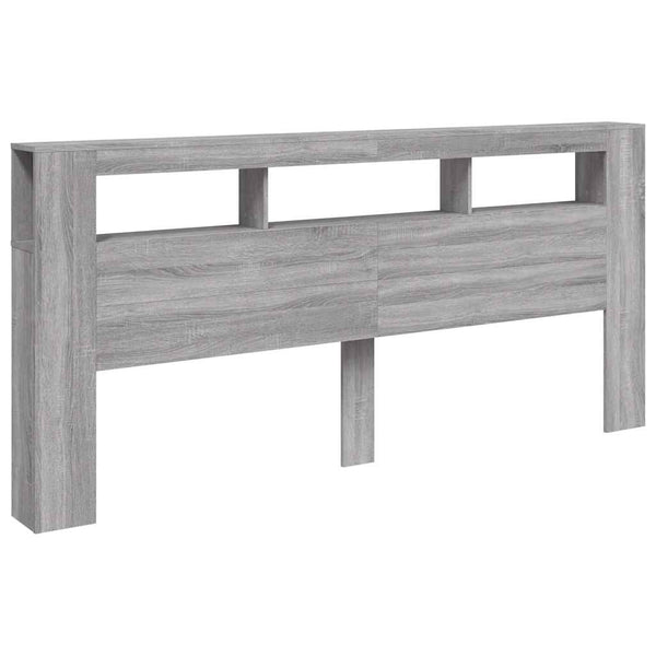 LED Kopfteil Grau Sonoma 220 cm