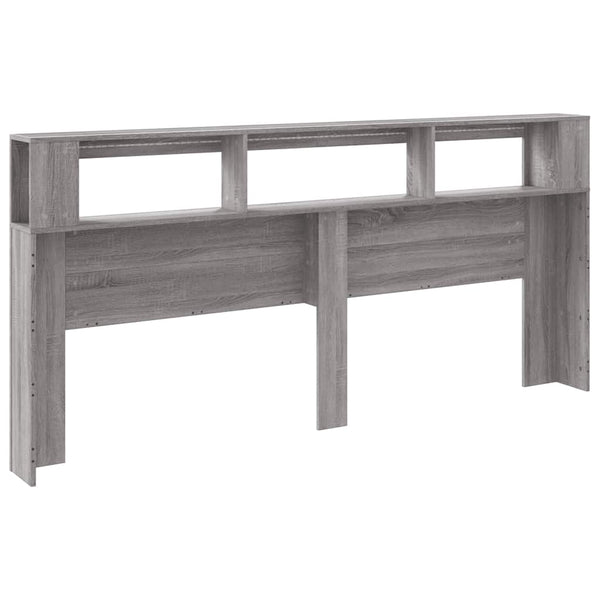 LED Kopfteil Grau Sonoma 220 cm