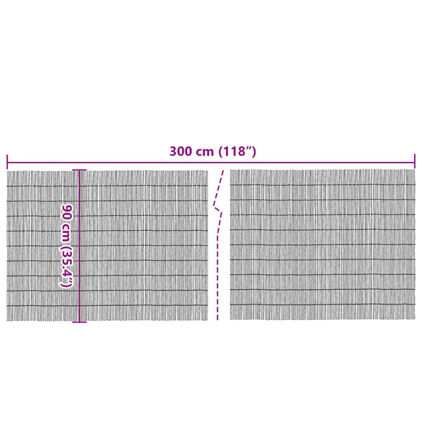 Gartenzaun Schilf 300x90 cm