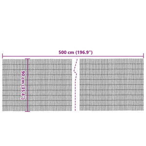 vidaXL Clôture de jardin 500x90 cm Canisse en roseau