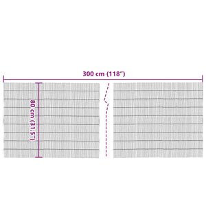 Gartenzaun Schilf 300x80 cm
