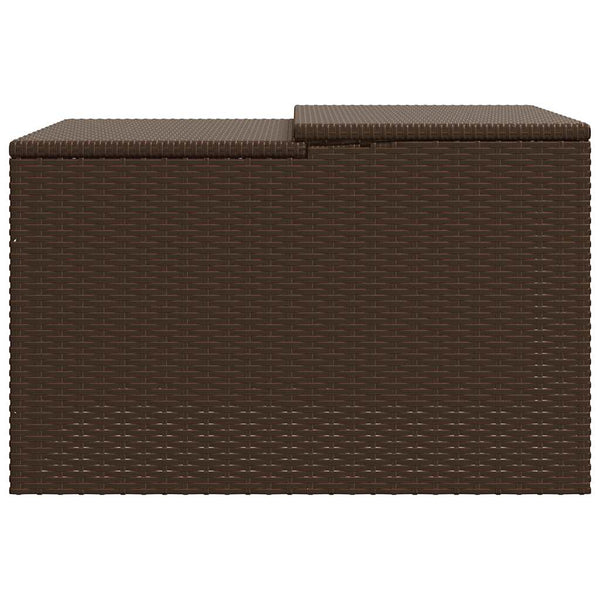Mähroboter Garage Braun Poly Rattan