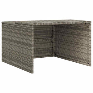 Mähroboter Garage Poly Rattan Grau