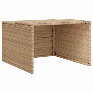 Mähroboter Garage Beige Poly Rattan