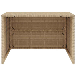 Mähroboter Garage Beige Poly Rattan