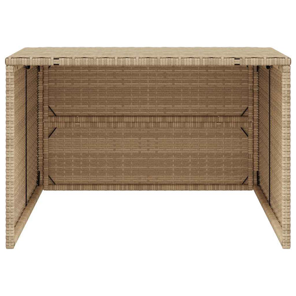 Mähroboter Garage Beige Poly Rattan