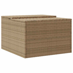 Mähroboter Garage Beige Poly Rattan