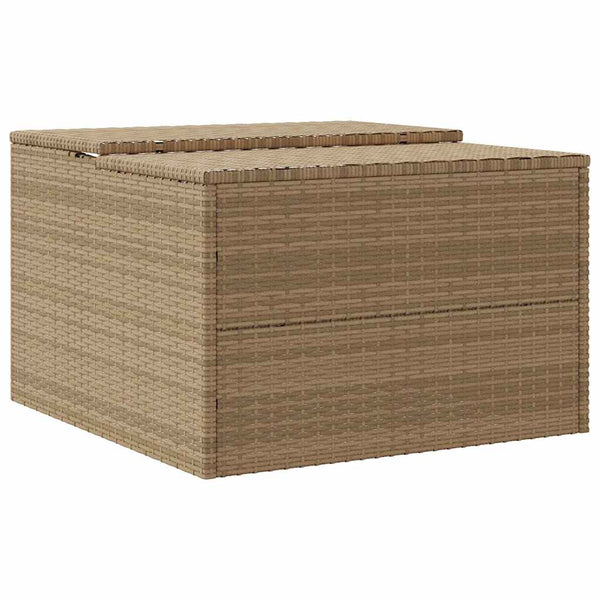 Mähroboter Garage Beige Poly Rattan