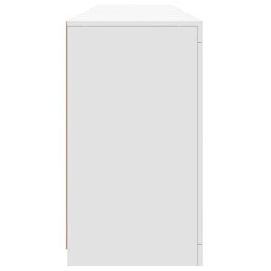 Sideboard mit LED-Leuchten, Weiß, 162 cm
