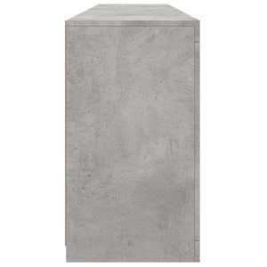 Sideboard mit LED Betongrau 162 cm