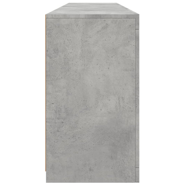 Sideboard mit LED Betongrau 162 cm