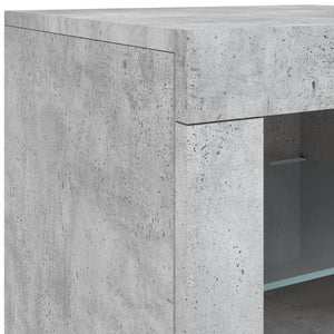 Sideboard mit LED Betongrau 162 cm