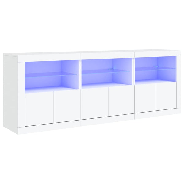 Sideboard mit LED Weiß 181,5 cm