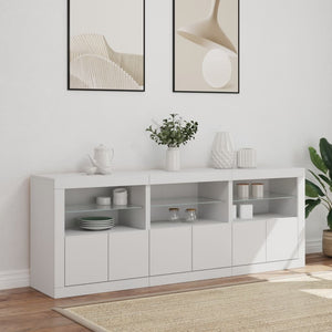 Sideboard mit LED Weiß 181,5 cm