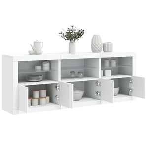 Sideboard mit LED Weiß 181,5 cm