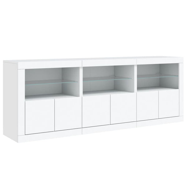 Sideboard mit LED Weiß 181,5 cm