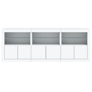 Sideboard mit LED Weiß 181,5 cm