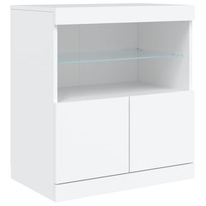 Sideboard mit LED Weiß 181,5 cm