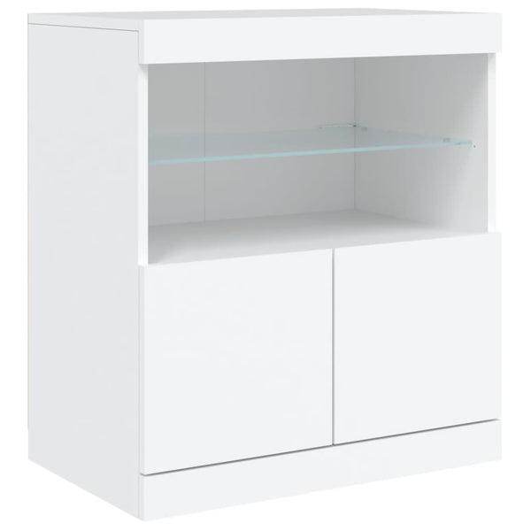 Sideboard mit LED Weiß 181,5 cm
