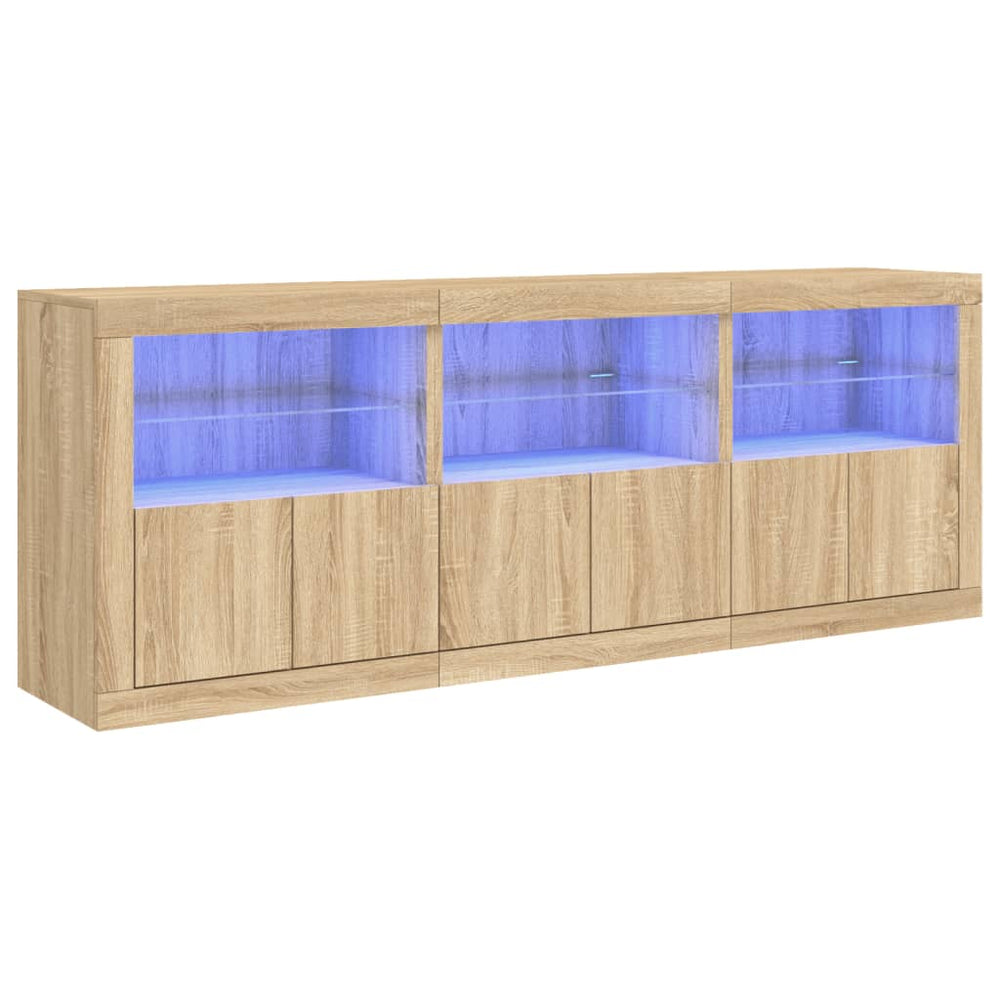 Sideboard mit LED Sonoma-Eiche 181,5 cm