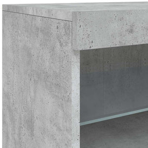 Sideboard mit LED Betongrau 181,5 cm