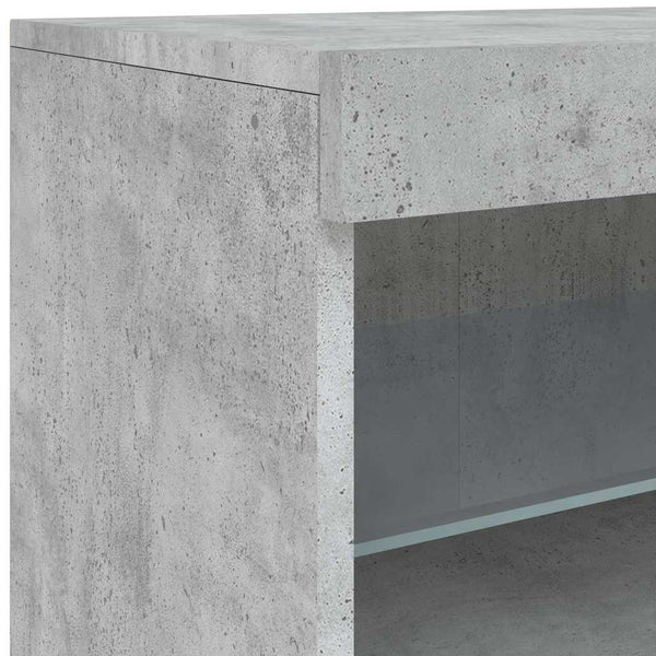 Sideboard mit LED Betongrau 181,5 cm