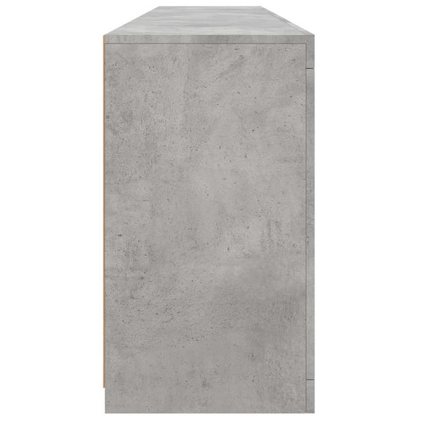 Sideboard mit LED Betongrau 181,5 cm