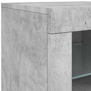 Sideboard mit LED Betongrau 181,5 cm