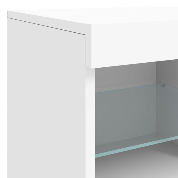 Sideboard mit LED Weiß 202 cm