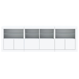 Sideboard mit LED Weiß 202 cm