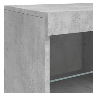 Sideboard mit LED Betongrau 202 cm
