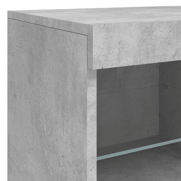 Sideboard mit LED Betongrau 202 cm